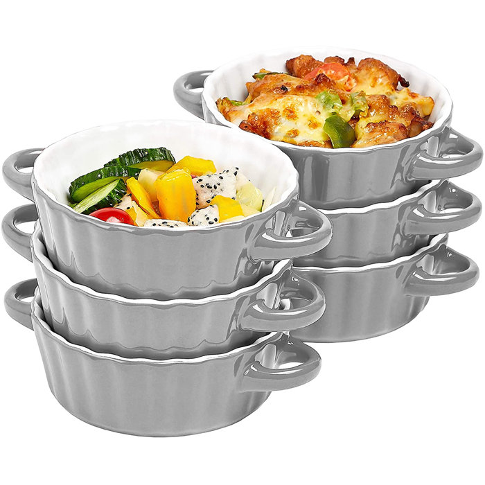 Bruntmor Ceramic Ramekin Round Serving Au Gratin Dish Wayfair